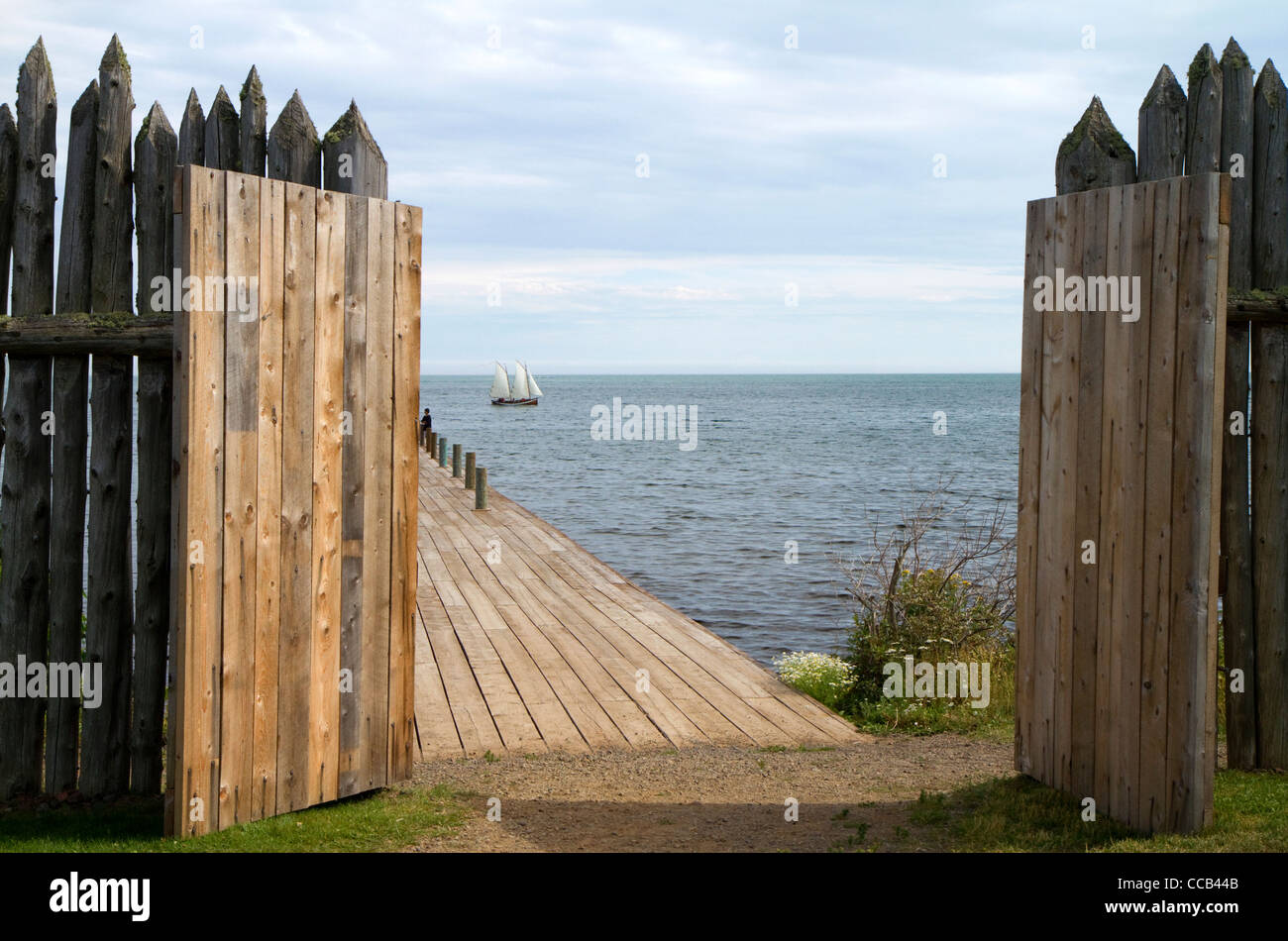 Grand Portage Monumento nazionale sulla sponda nord del Lago Superiore nel nordest Minnesota, Stati Uniti d'America. Foto Stock