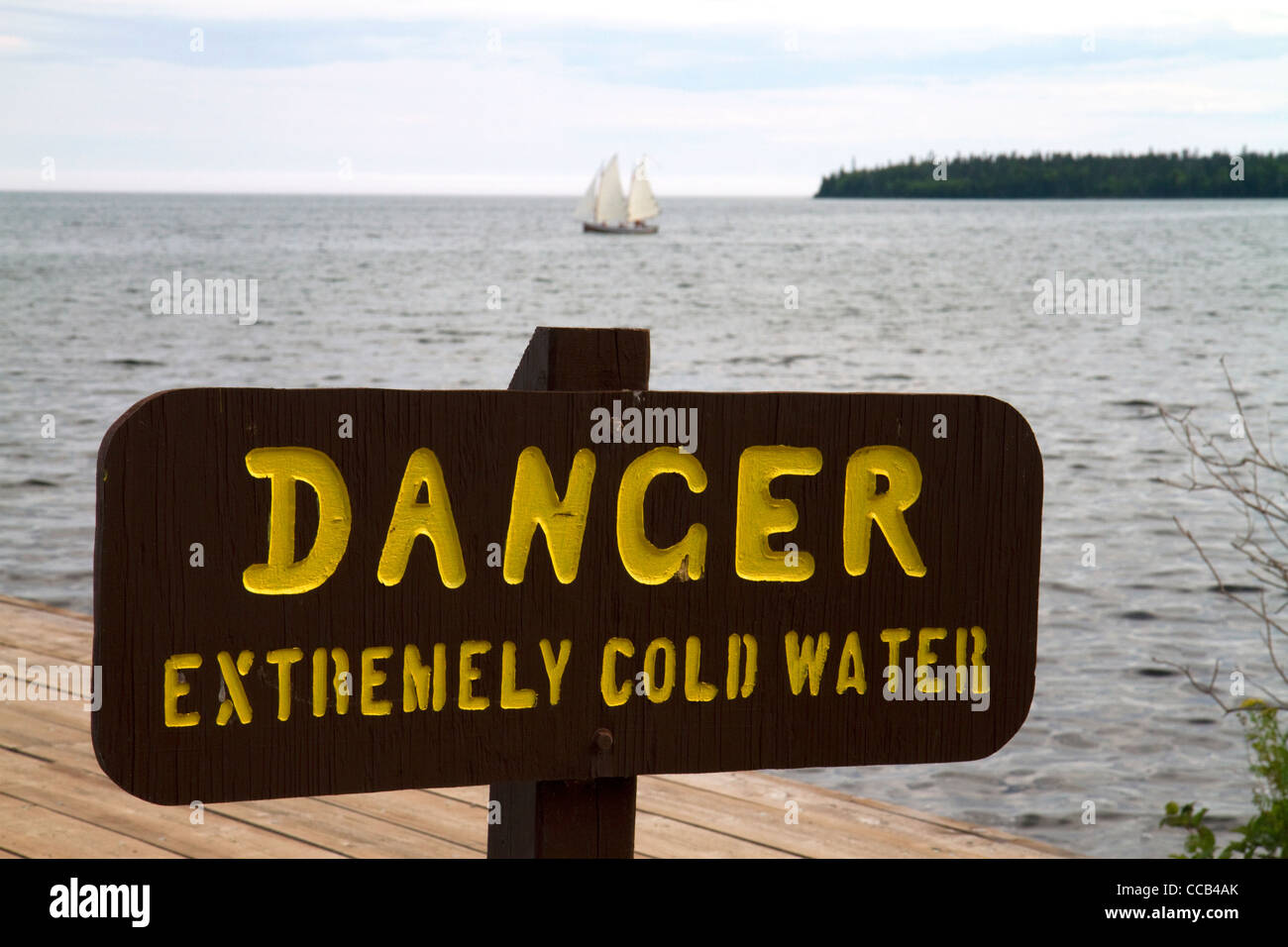 Grand Portage Monumento nazionale sulla sponda nord del Lago Superiore nel nordest Minnesota, Stati Uniti d'America. Foto Stock