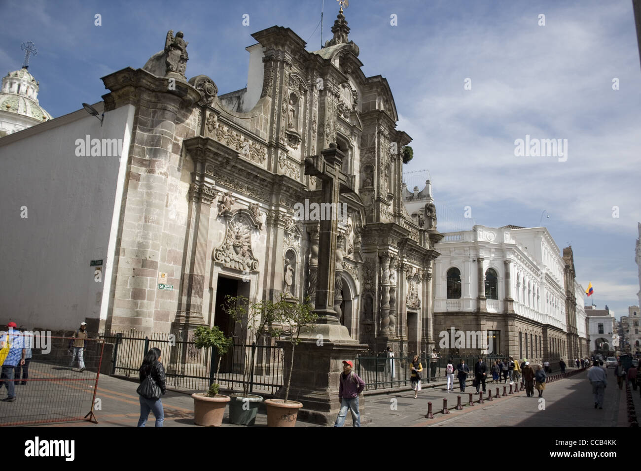 Ecuador Quito La Compañia de Jesús Chiesa Foto Stock