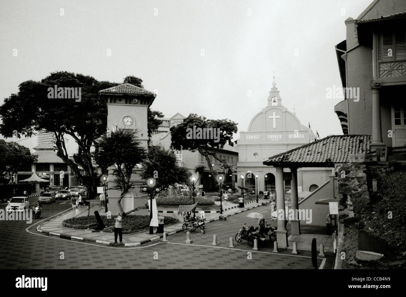 La Chiesa di Cristo in Piazza Olandese in Malacca Malacca in Malesia in Estremo Oriente Asia sud-orientale. Cultura Travel Foto Stock