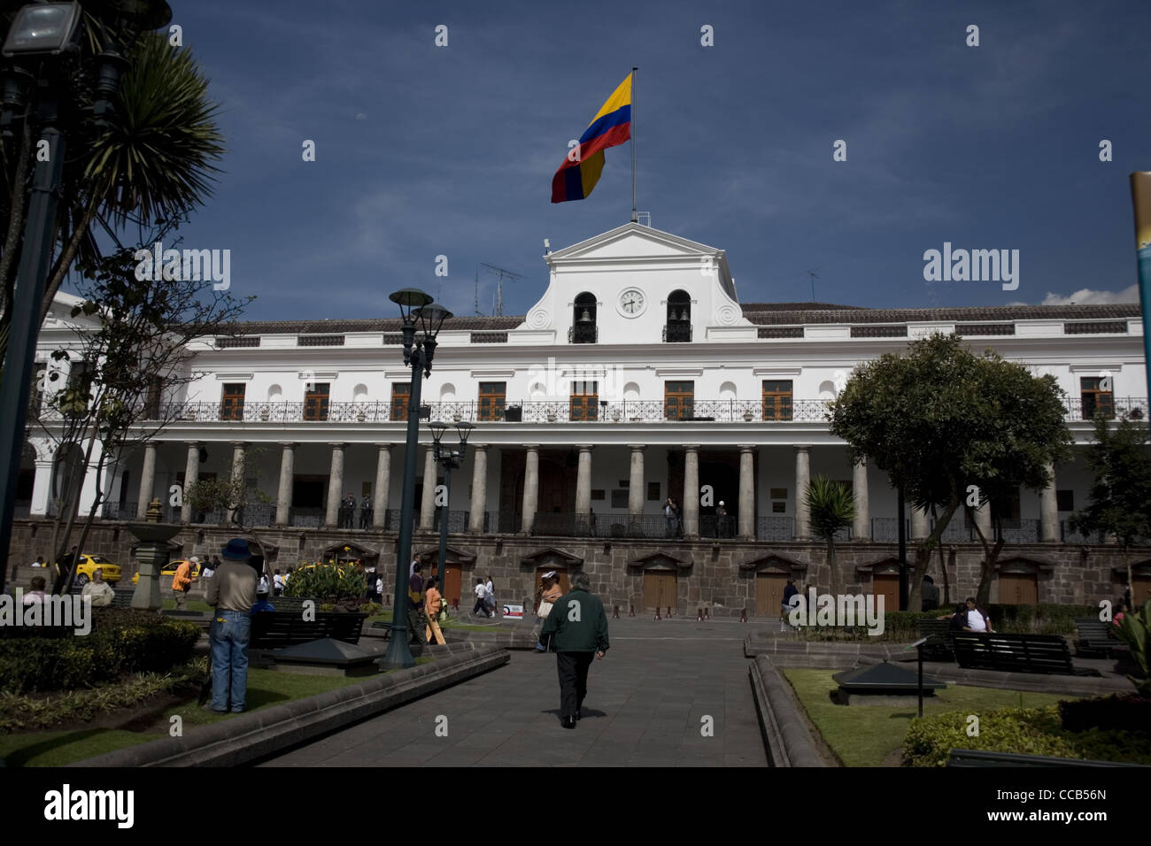 Ecuador Quito Palacio del Gobierno Foto Stock