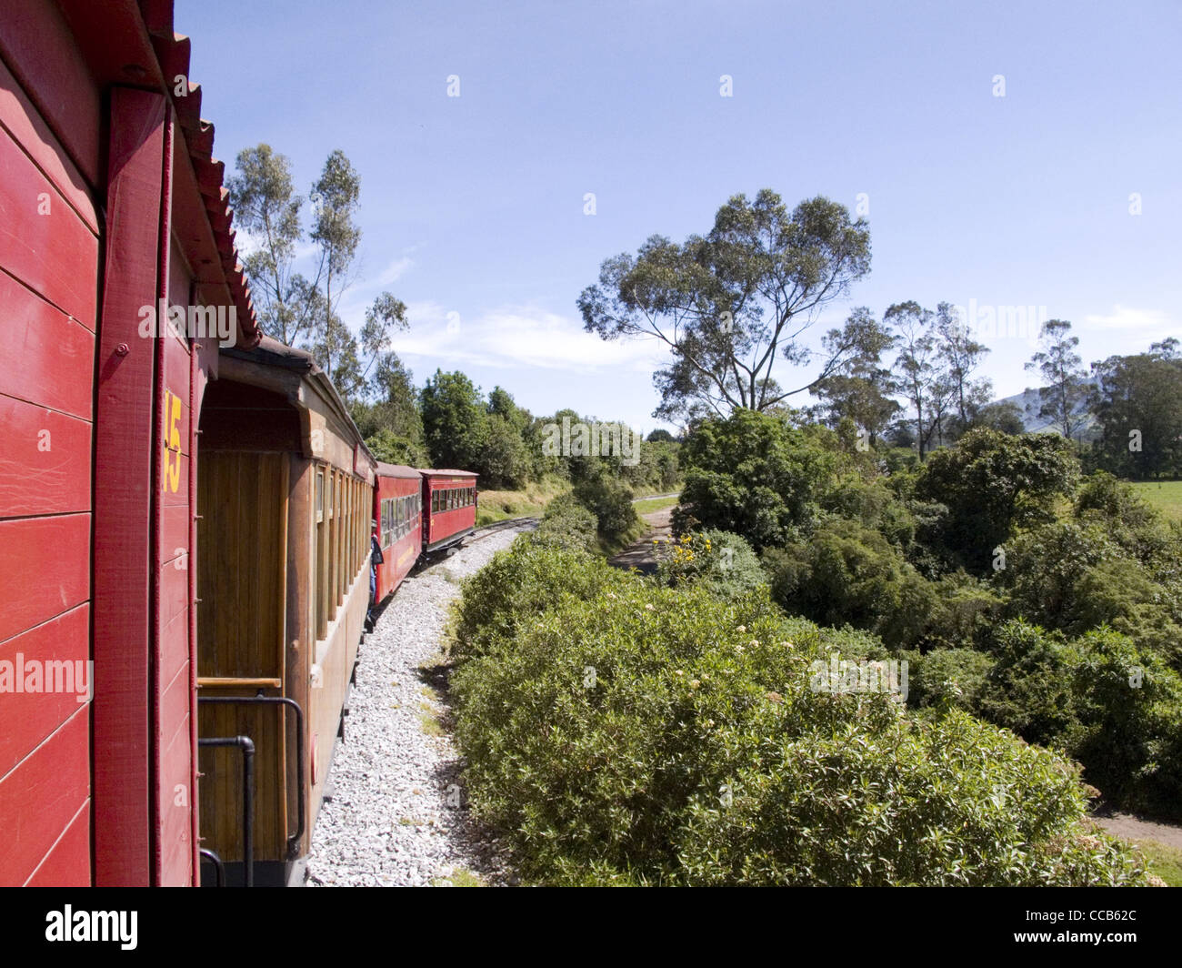 Ecuador Quito Transandino treno Foto Stock