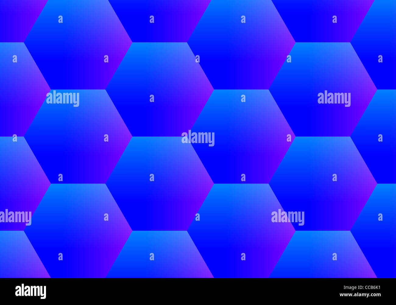Abstract esagoni blu sullo sfondo, gradiente geometrico pattern Foto Stock