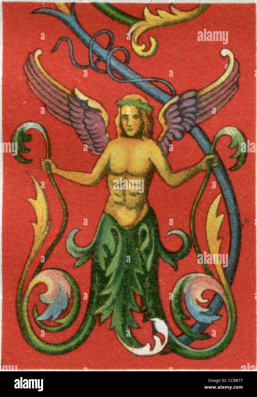 Pittura murale da Pompei. Pubblicazione del libro "eyers Konversations-Lexikon", volume 7, Berlino, Germania, 1910 Foto Stock