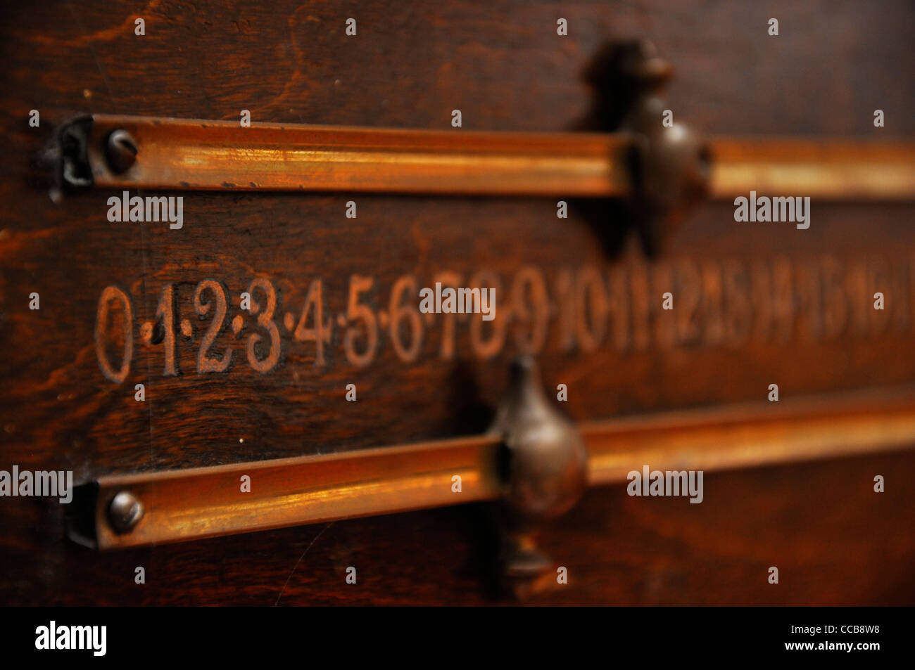 Snooker scoreboard Foto Stock