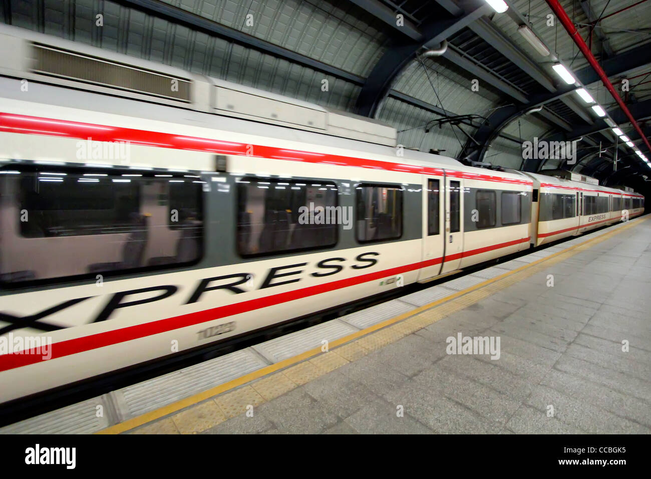 Prendete il treno Airport Express (Link) | Bangkok Foto Stock