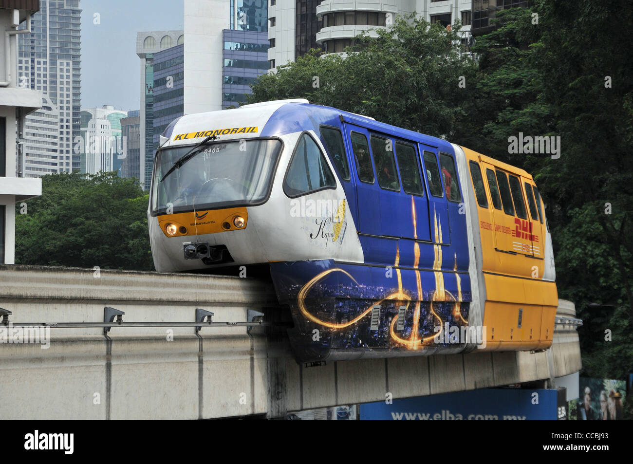 KL Monorail a Kuala Lumpur in Malesia Foto Stock