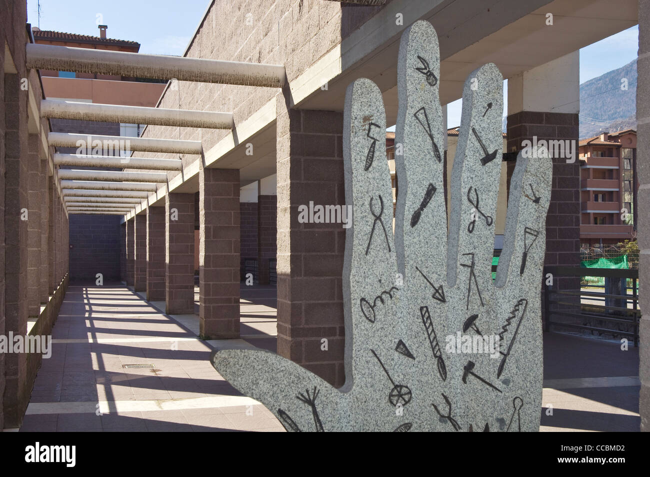 Palazzo dei congressi, Boario Terme, Italia Foto Stock