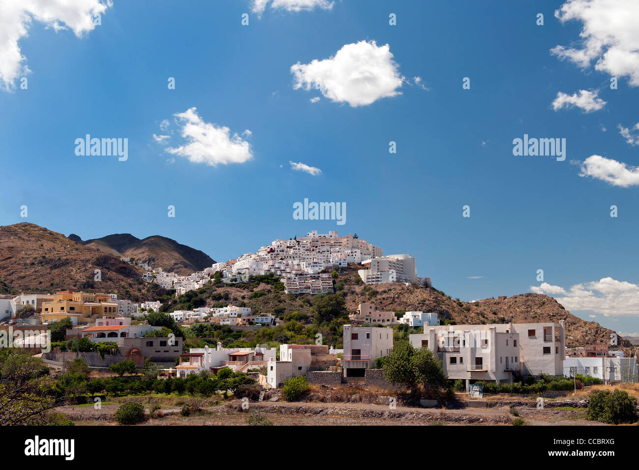 Il villaggio di Mojacar, provincia di Almeria, Andalusia, Spagna Foto Stock