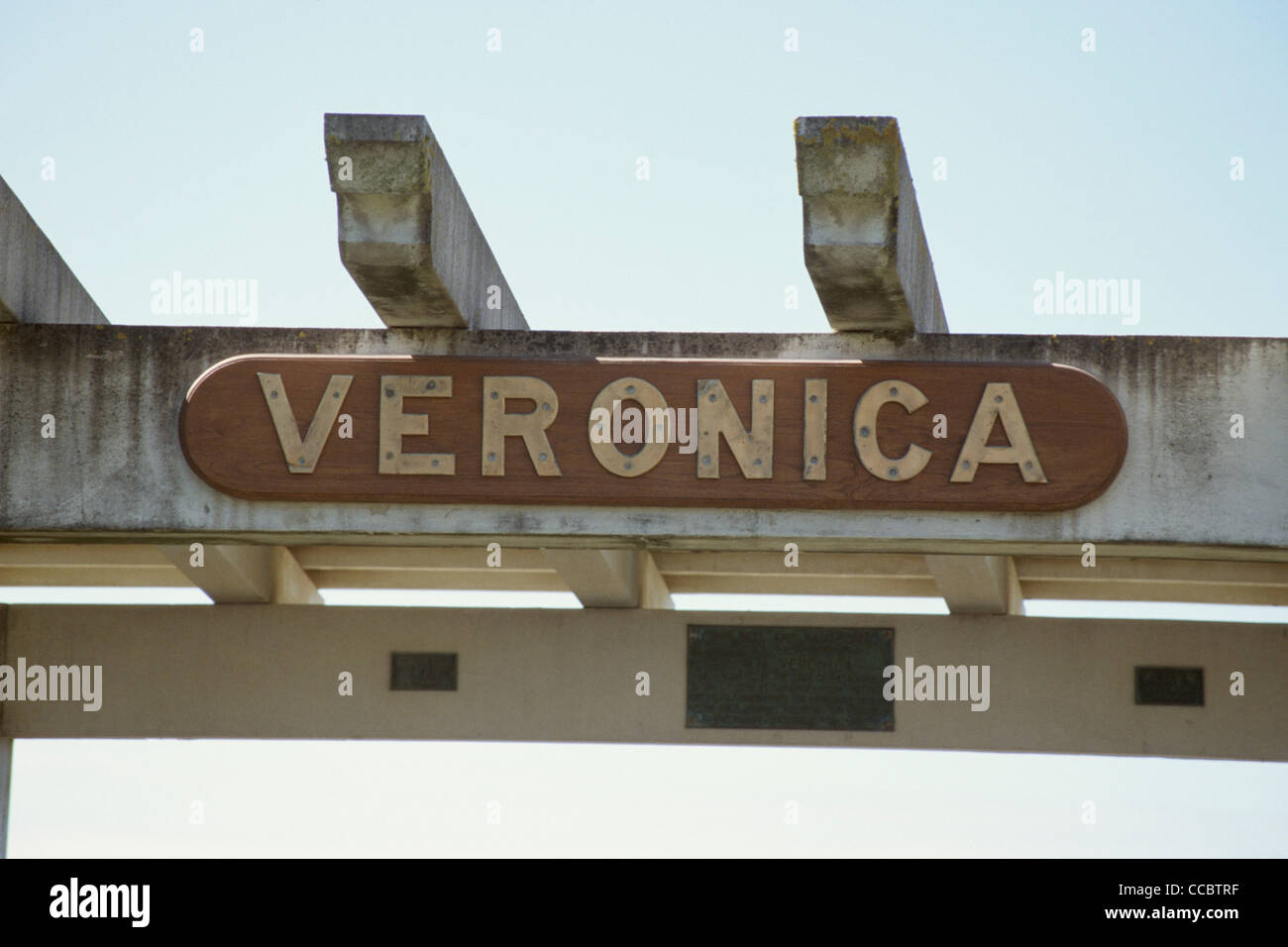 Nuova Zelanda Napier monumento di HMS Veronica Sun Bay Foto Stock