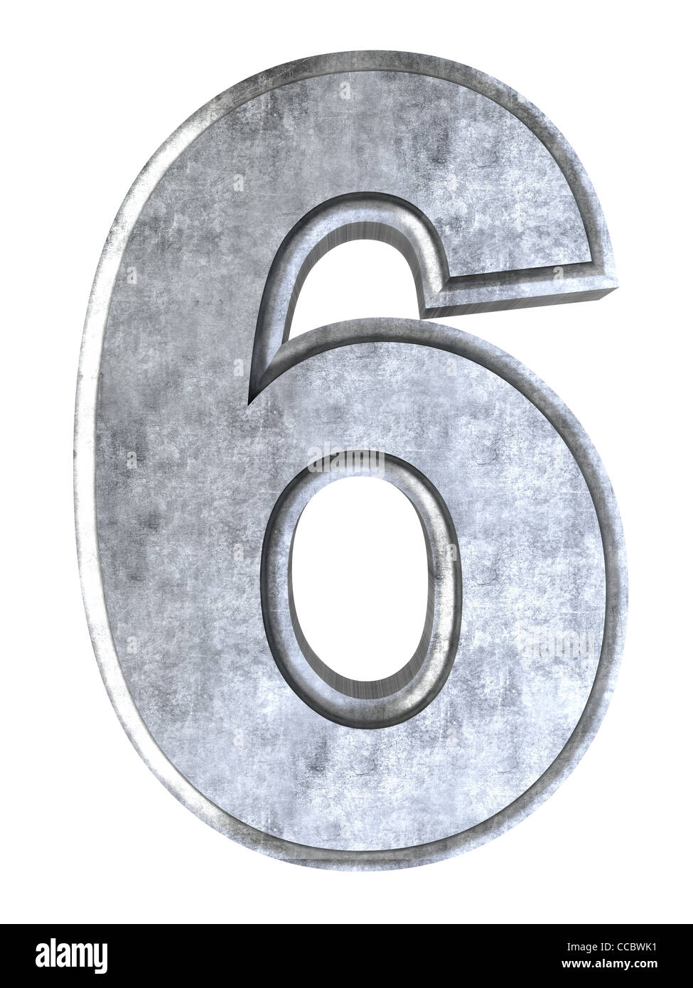 Il numero 6. Foto Stock