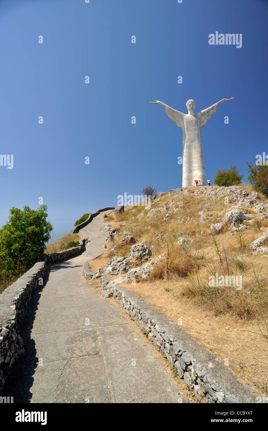 Italia, Basilicata, Maratea, Monte San Biagio, Redentore Foto Stock