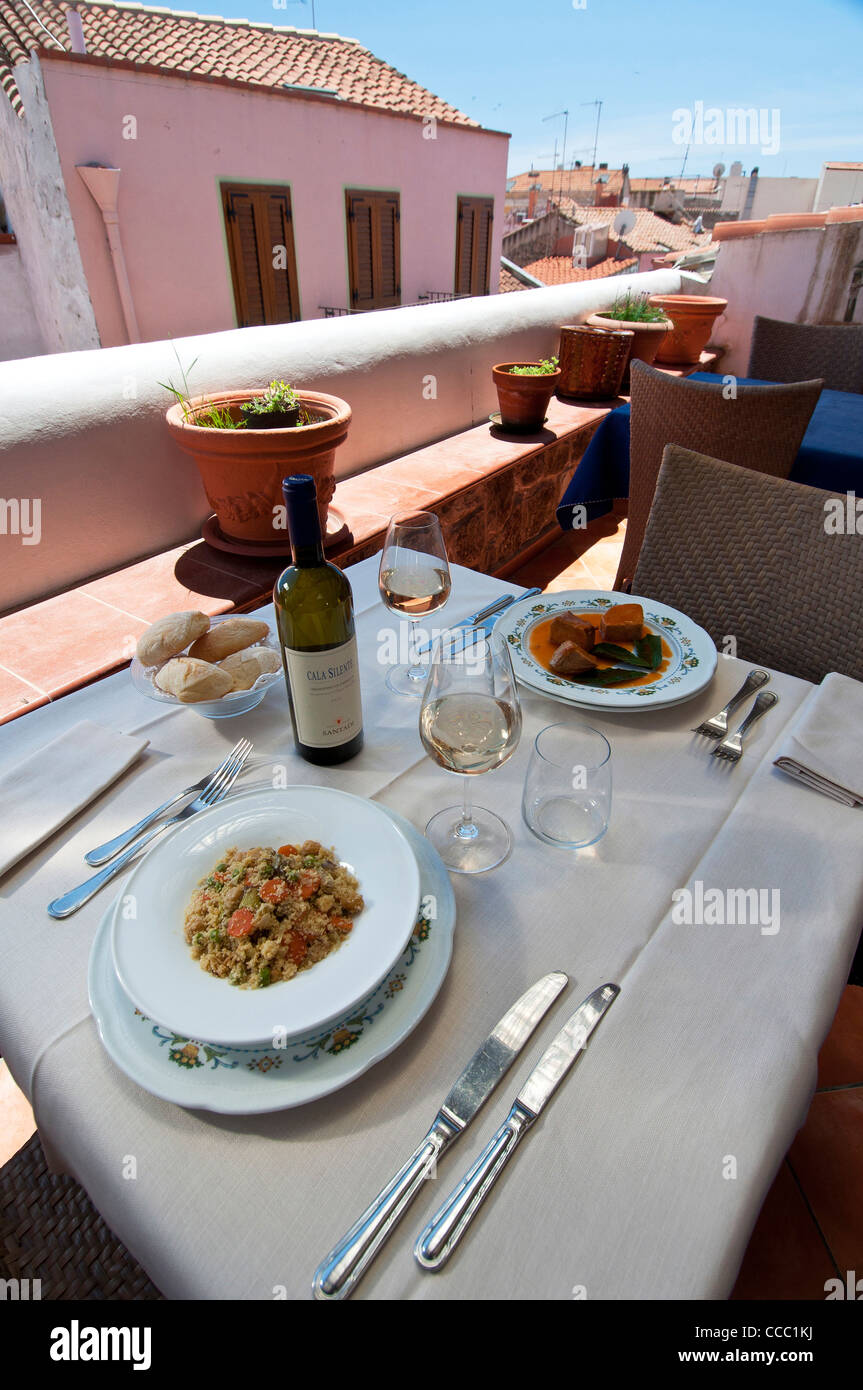 Tonno di Corsa Ristorante, Carloforte, San Pietro Isola, Sulcis Iglesiente, Carbonia Iglesias, Sardegna, Italia, Europa Foto Stock
