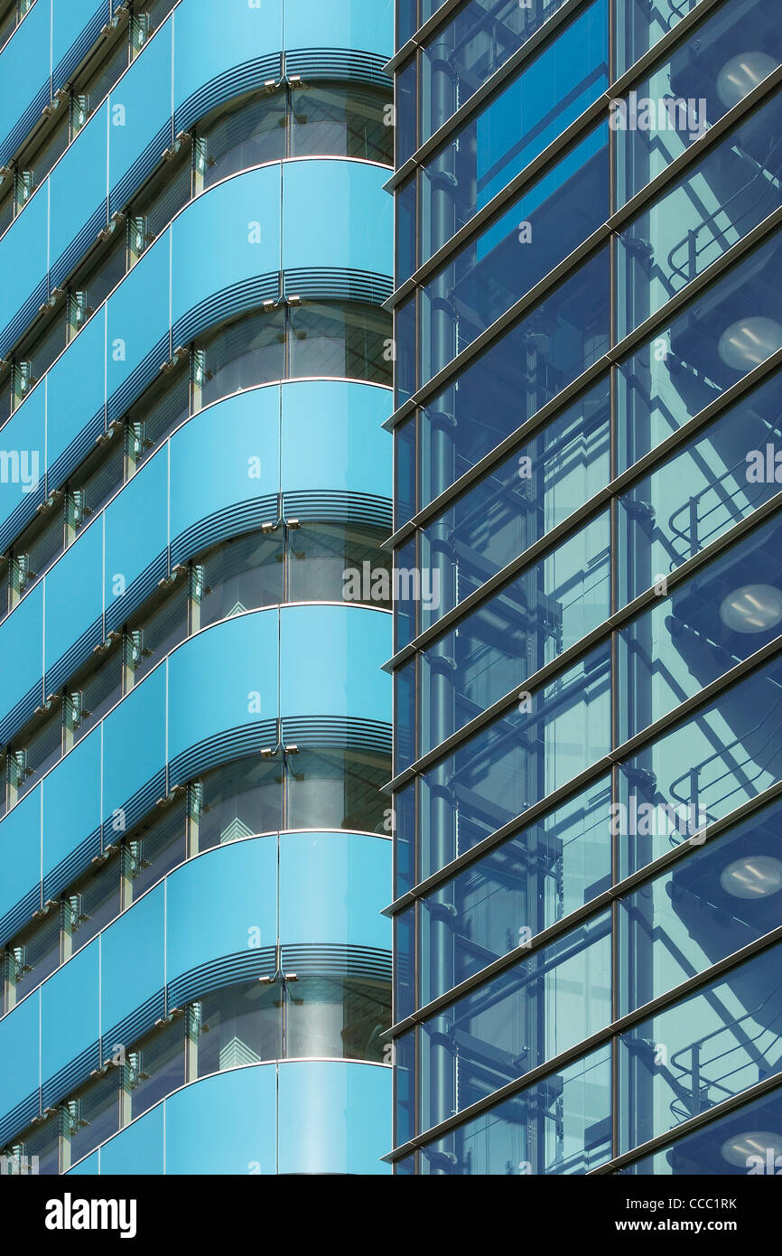 La st botolph edificio, grimshaw, London, 2010, dettagli esterni di vetro Foto Stock
