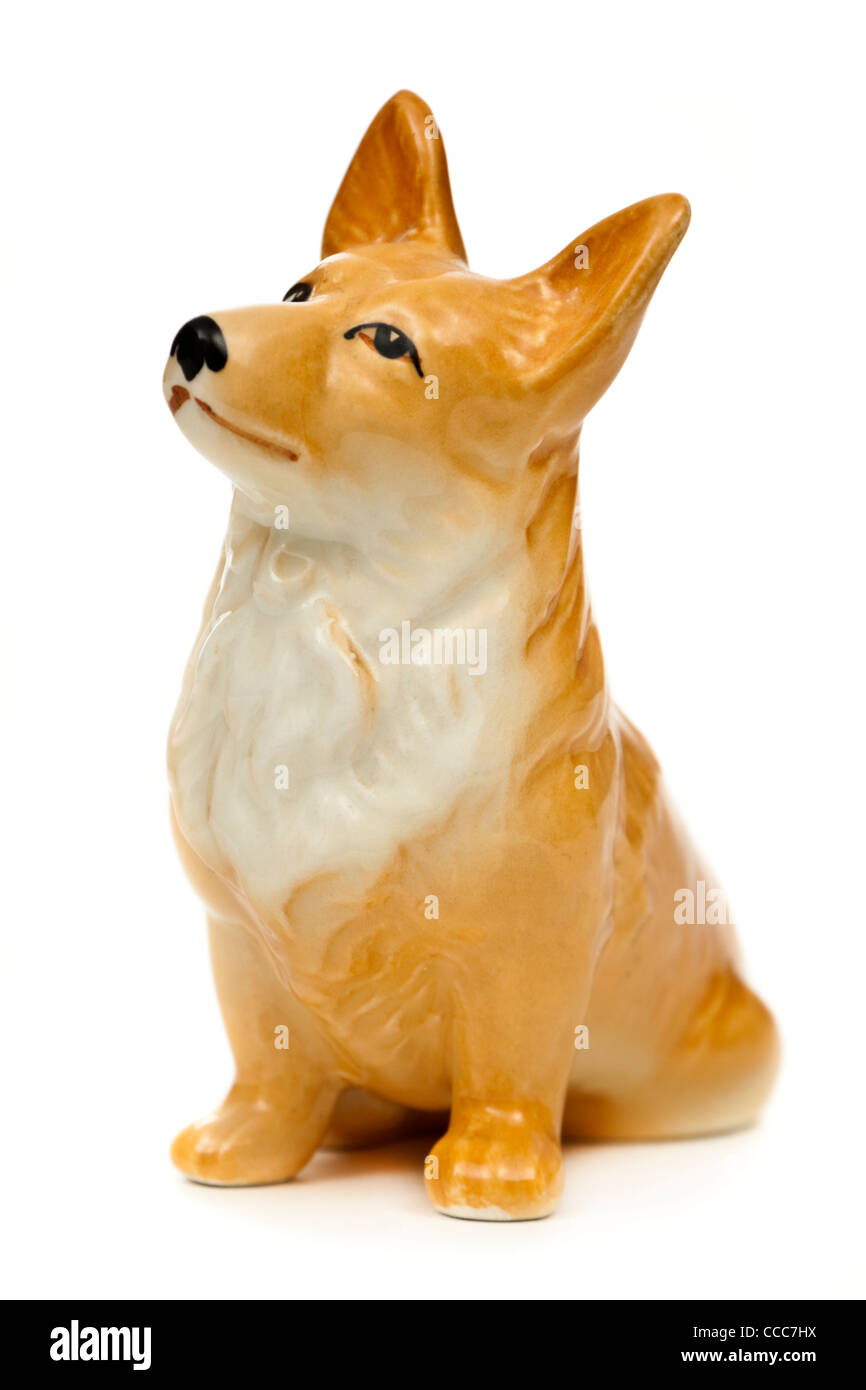 Anni Cinquanta Sylvac cane Corgi figurina n. 3128 Foto Stock