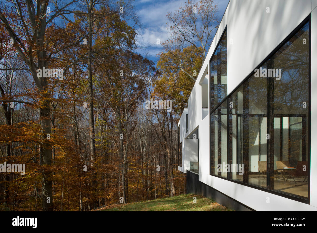 Casa del reticolo, DAVID JAMESON architetti, Rock Creek, Virginia, USA, 2009 Foto Stock
