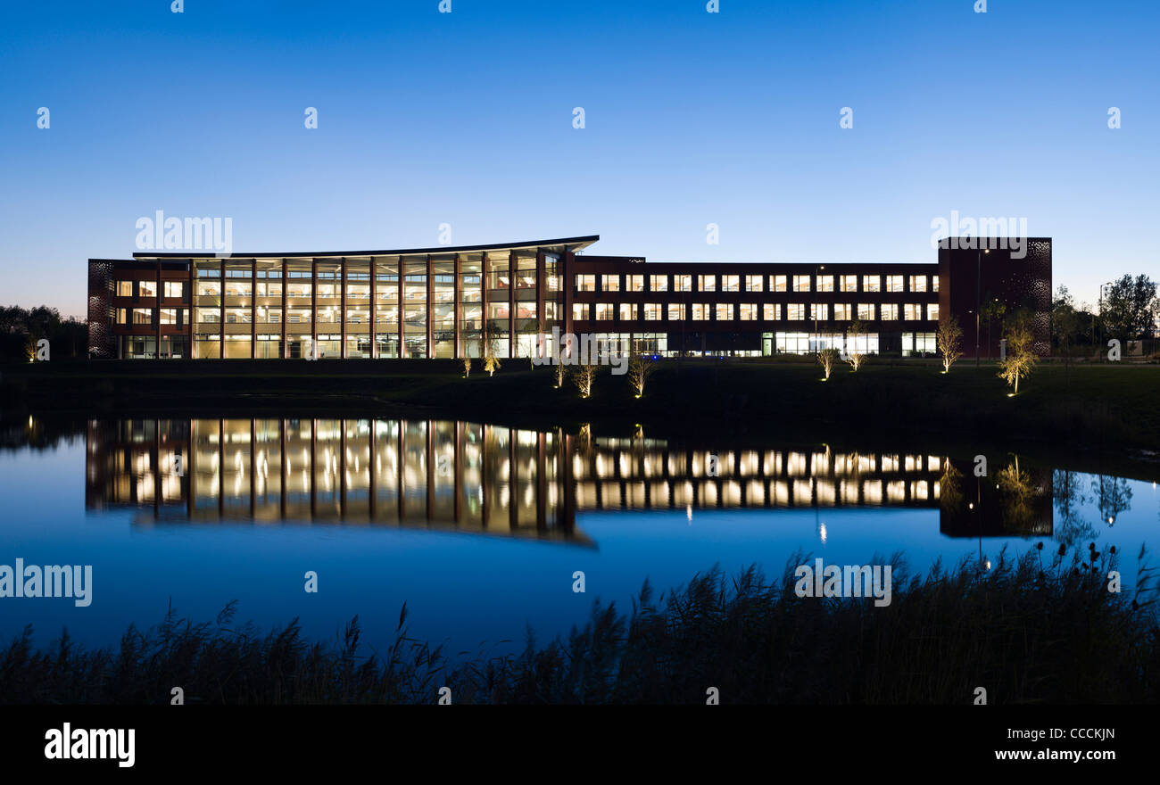 Hanson Hq Tp Bennett + Illuminazione Design by Pinniger & Partners Stewartby Regno Unito 2009 Foto Stock