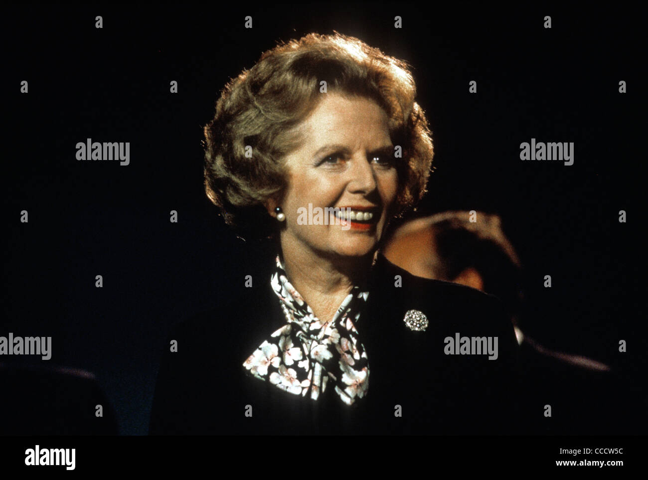 Il Primo Ministro Margaret Thatcher a 1985 Congresso del Partito Conservatore di Blackpool, Inghilterra. Foto Stock