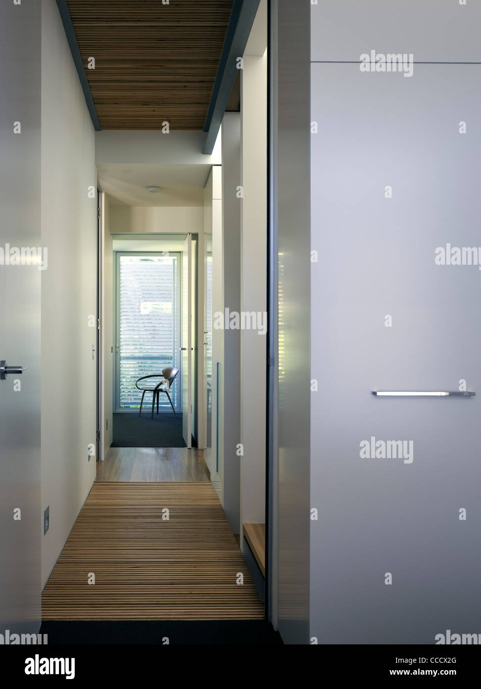 Woollahra House 2, Sydney, Australia, Stanic Harding architettura e interni, corridoio visualizza Foto Stock