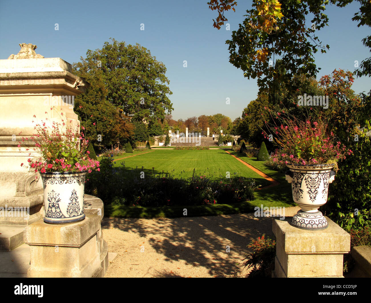 Jardin des serres d'Auteuil,Parigi,Francia,Bois de Boulogne,giardino serre di Auteuil,francese giardino formale,jardin a la Françai Foto Stock