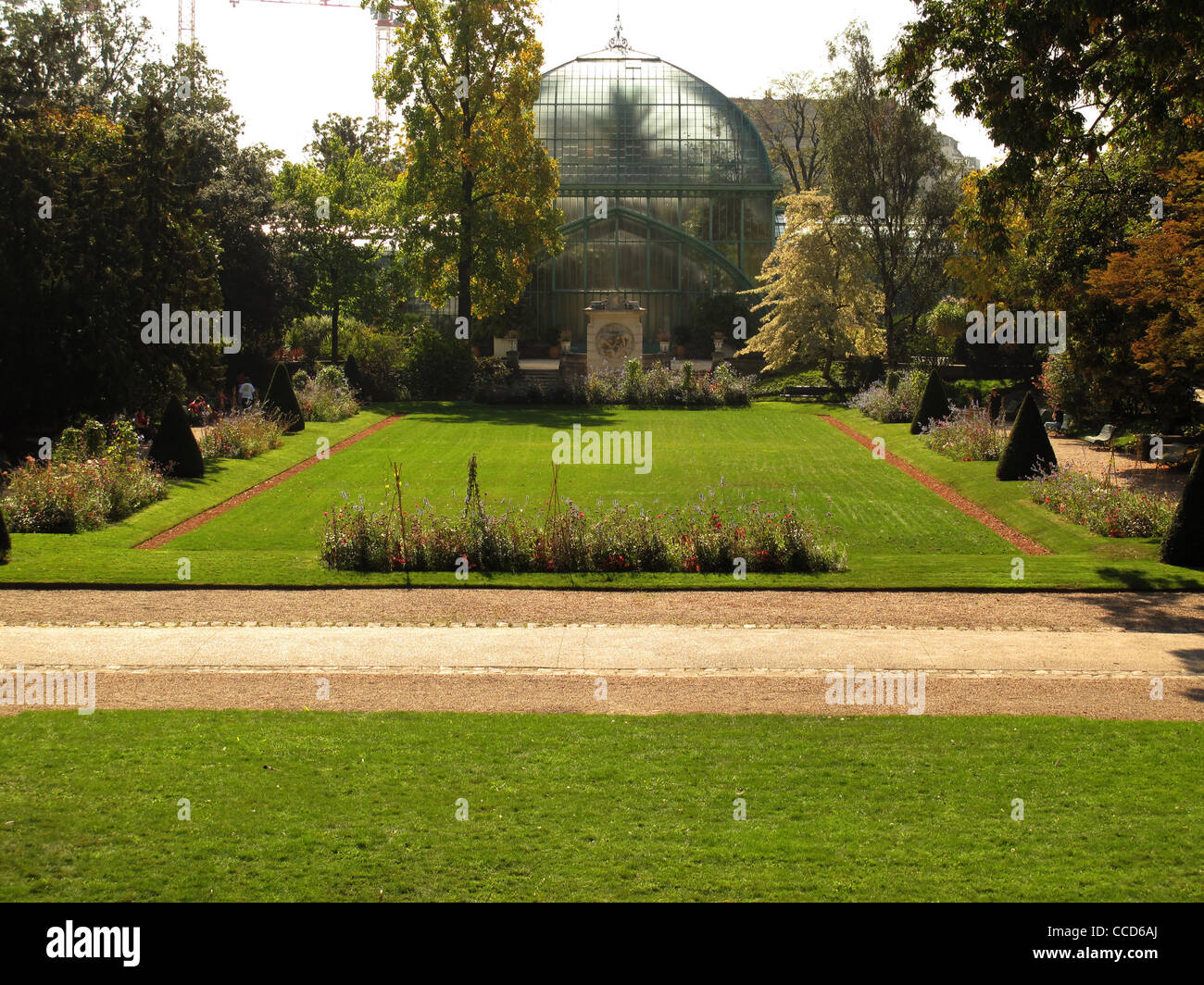 Jardin des serres d'Auteuil,Parigi,Francia,Bois de Boulogne,giardino serre di Auteuil,francese giardino formale,jardin a la Françai Foto Stock