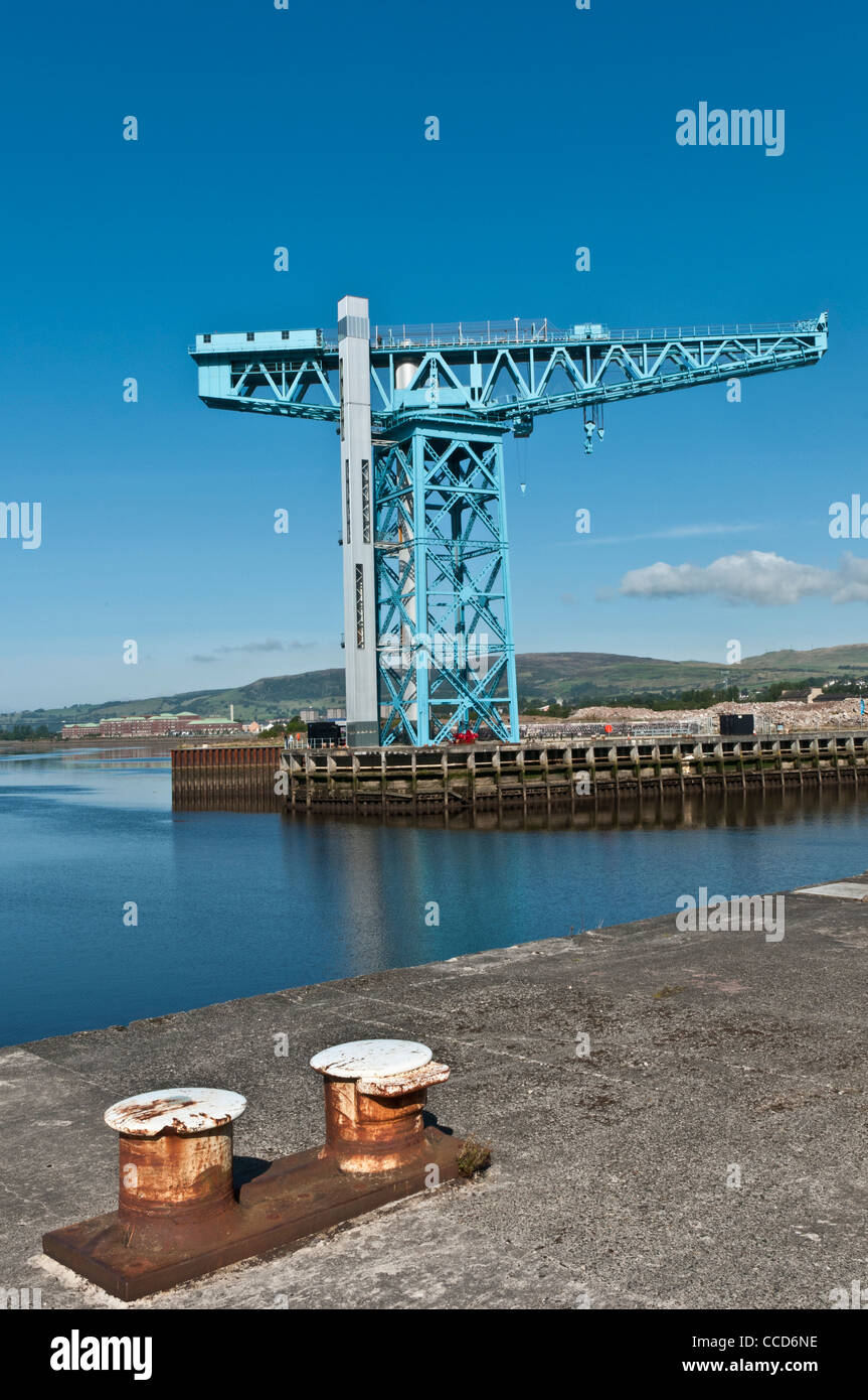 Titan Crane sul sito di John Browns cantiere Clydebank West Dunbartonshire Scozia Scotland Foto Stock