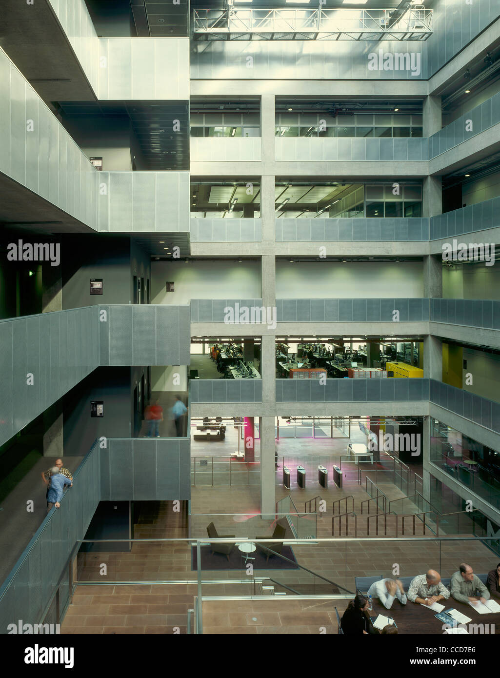 BBC Scotland HQ ATRIUM DI INGRESSO Foto Stock