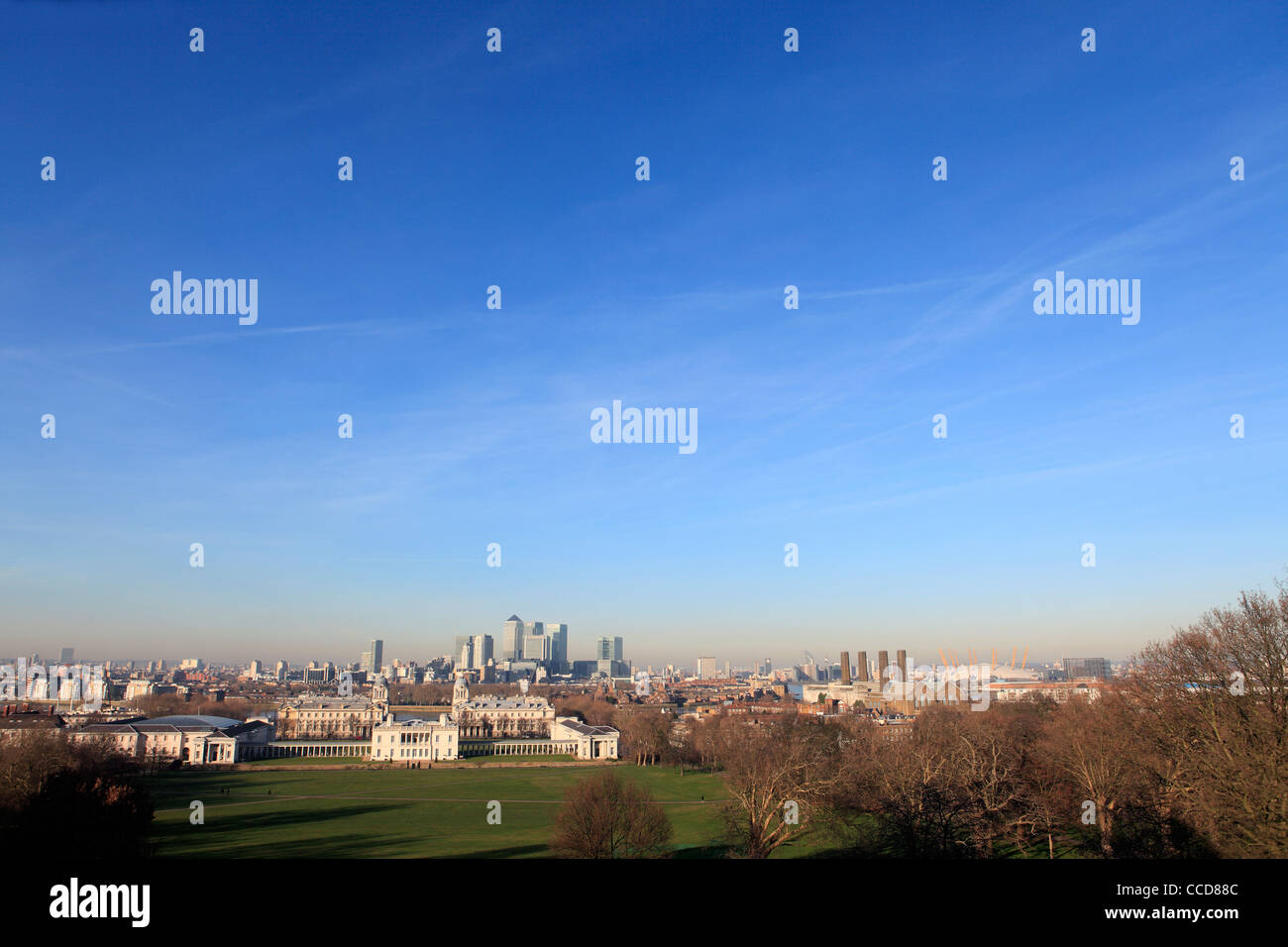 Regno Unito South London Greenwich la vista dal royal Observatory Foto Stock