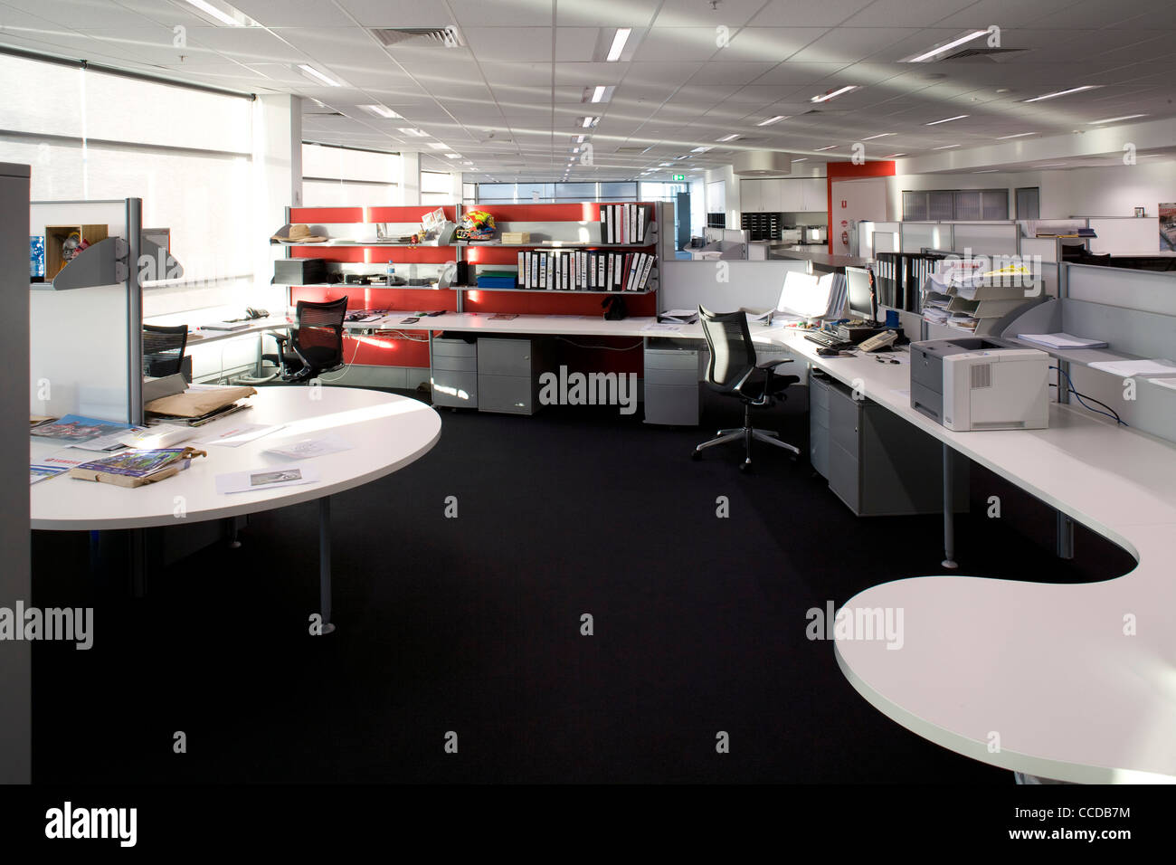 Yamaha Office, Brisbane, Queensland, Biscoe Wilson architetti, Marine Training Facility, spazio in ufficio Foto Stock