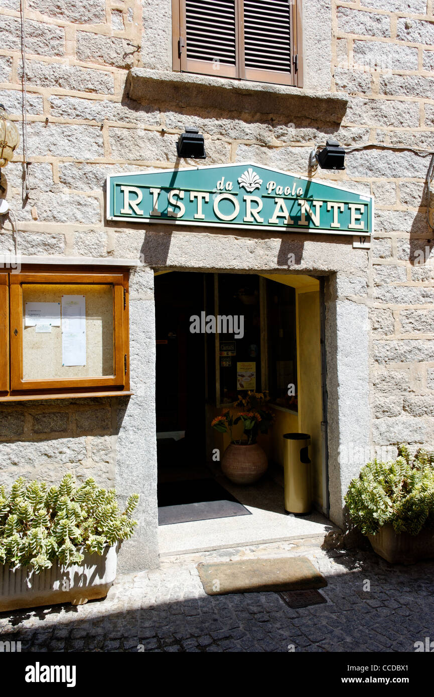 Ristorante da Paolo, Olbia, Sardegna, Italia Foto Stock