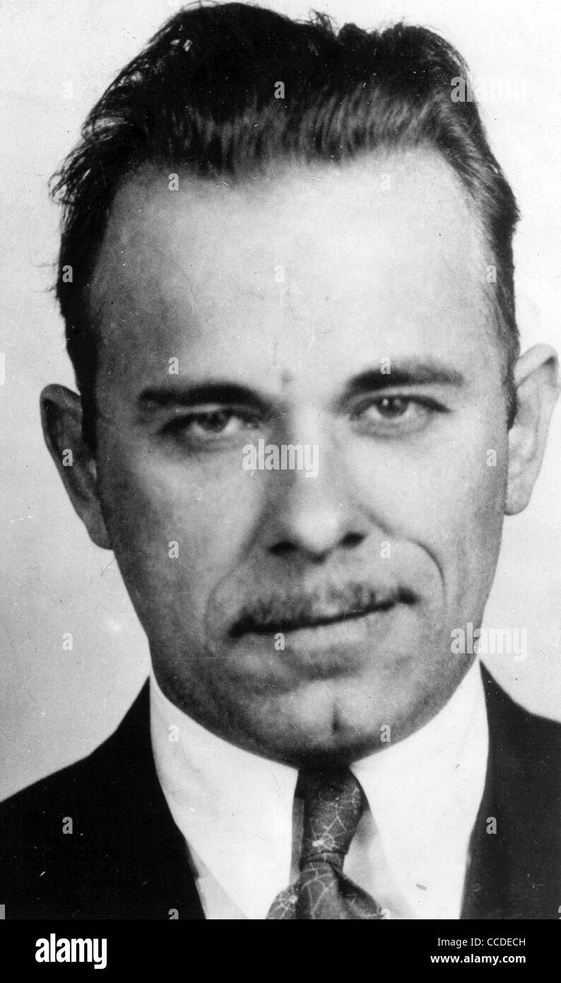 JOHN DILLINGER (1903-1934) US Bank Robber fotografato in 1934 Foto Stock