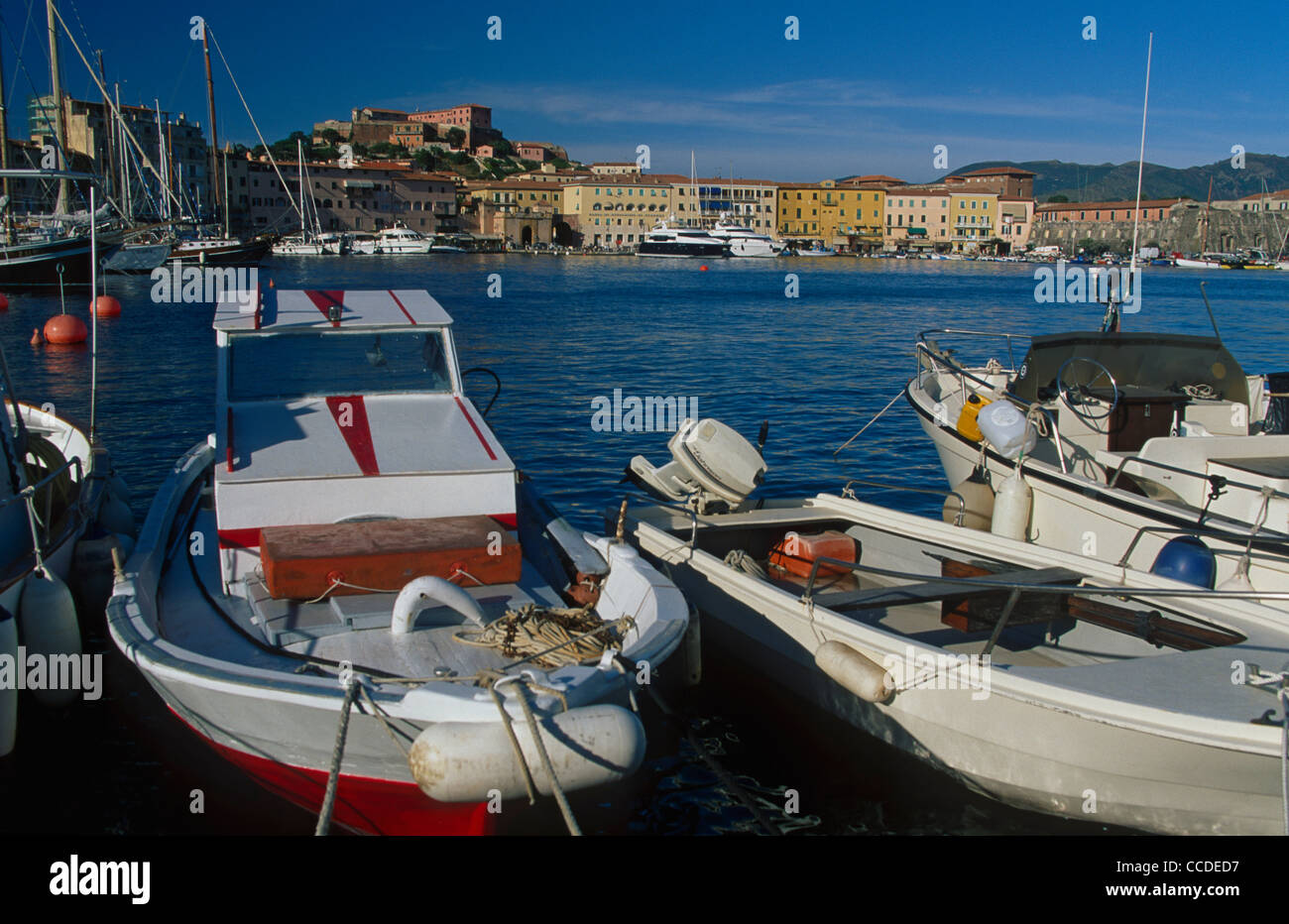 Il porto di Portoferraio Foto Stock