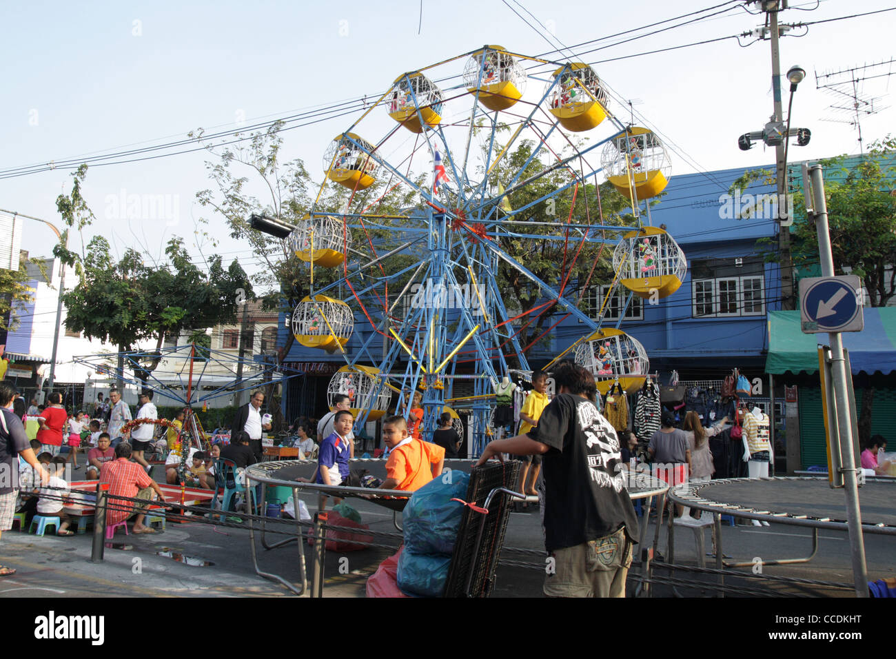 Farris ruota in street festival di Bangkok , Thailandia Foto Stock