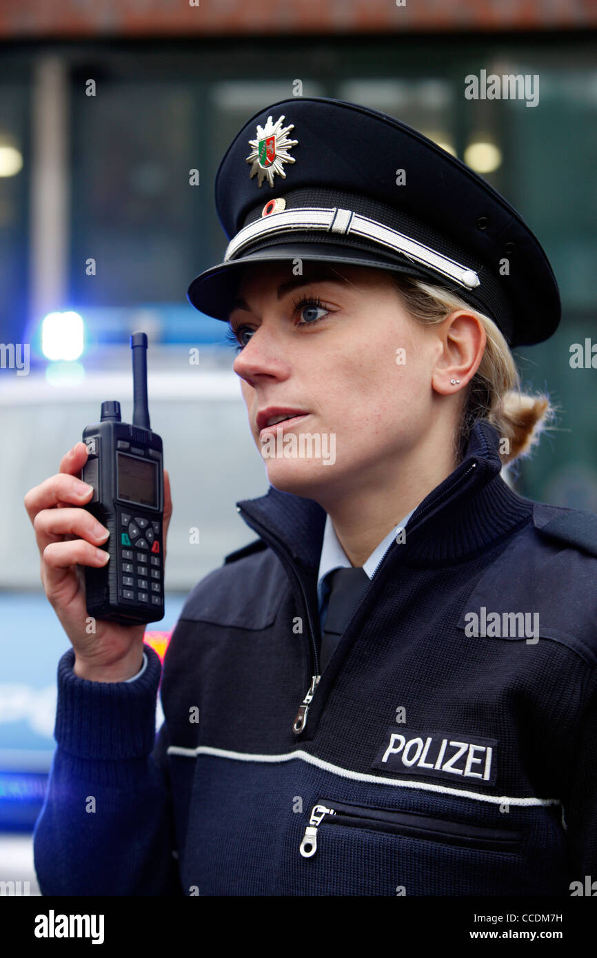 Digital Voice radio, radio della polizia. Foto Stock