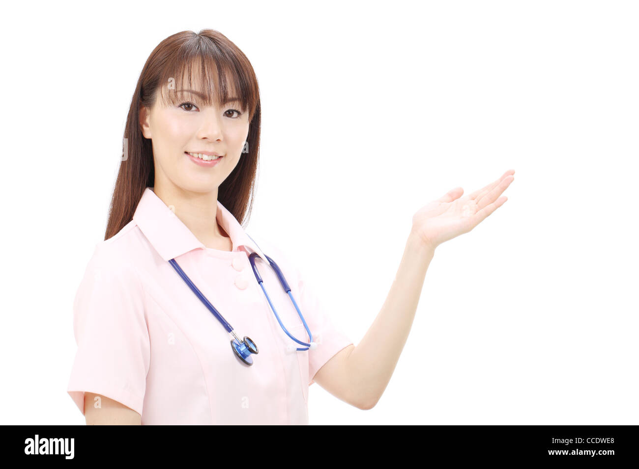 Giovani asiatici infermiera femmina Foto Stock