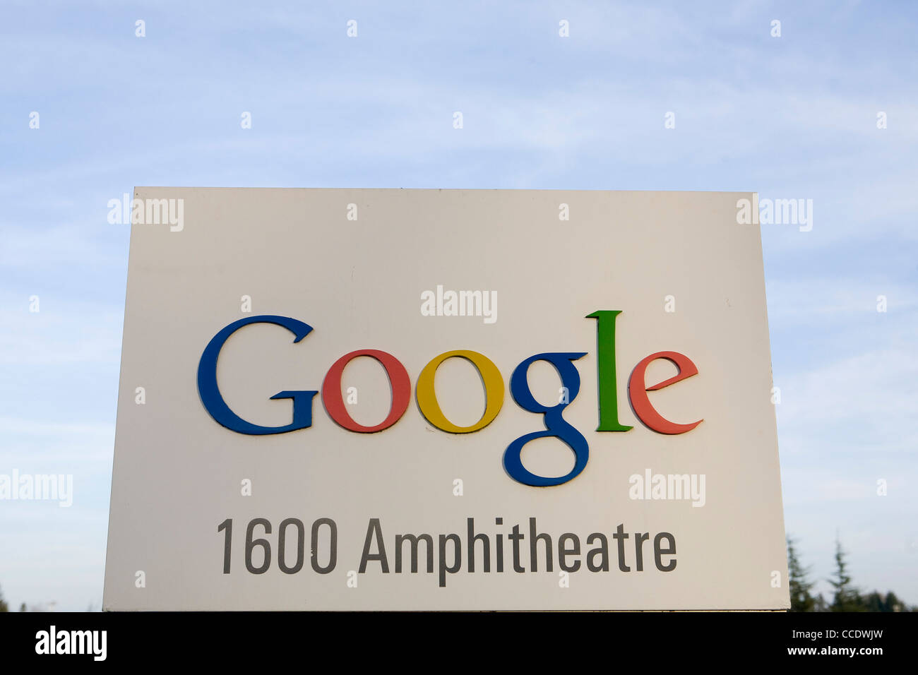 La sede centrale di Google. Foto Stock