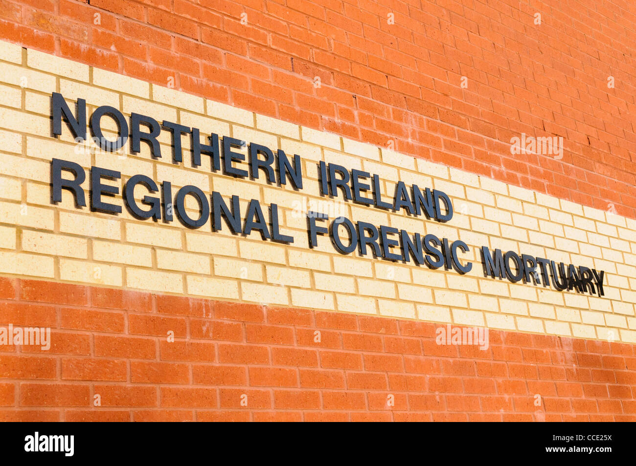 Irlanda del Nord regionale mortuaria forense Foto Stock
