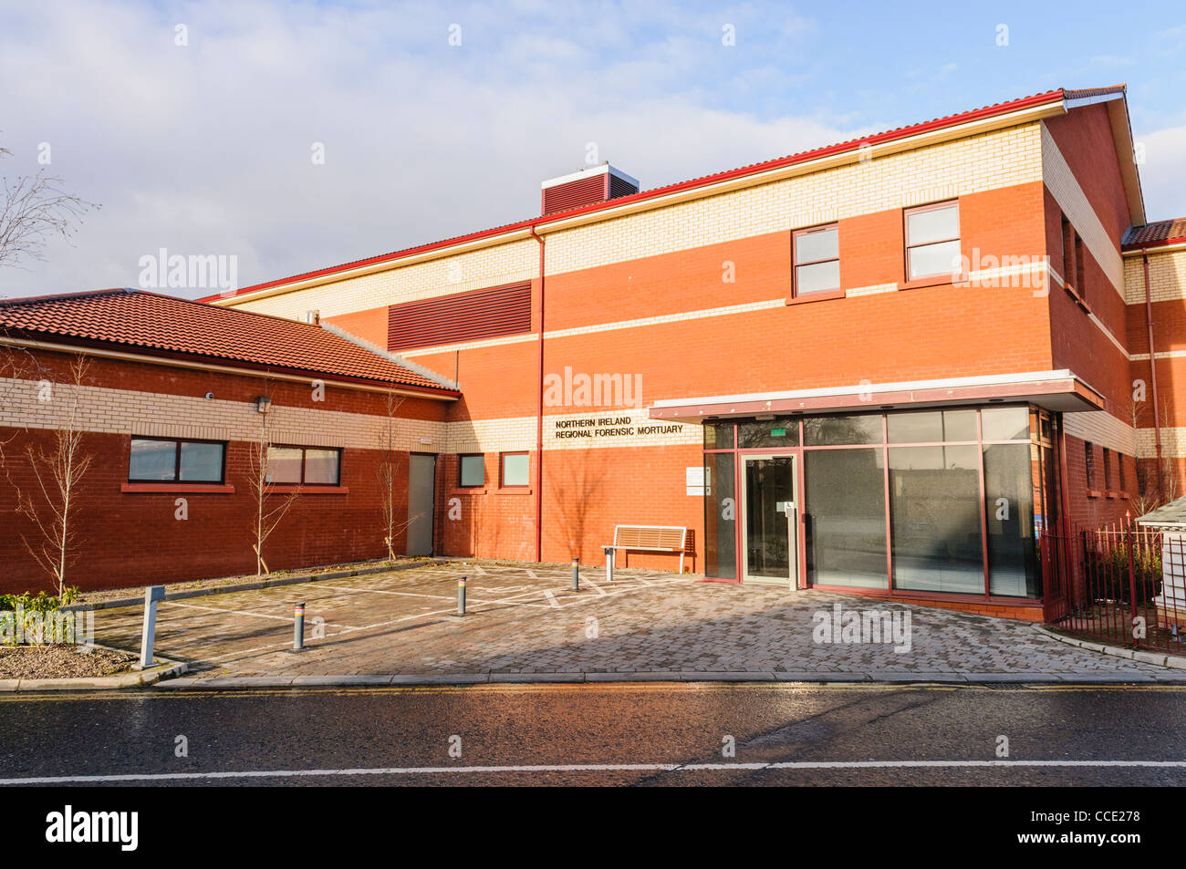 Irlanda del Nord legali regionali camera mortuaria, Royal Victoria Hospital di Belfast Foto Stock
