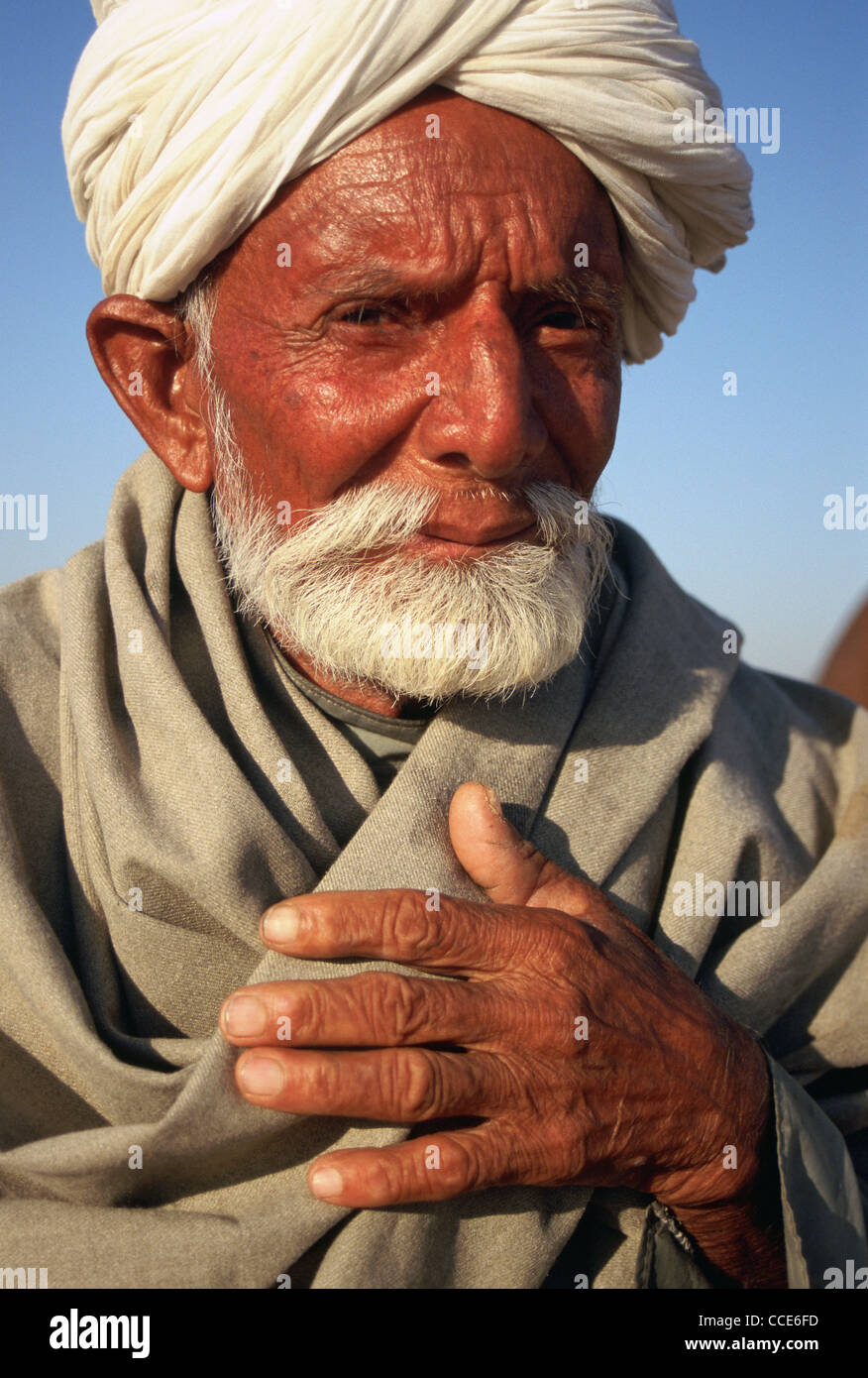 Un uomo dal deserto del Thar ( India) Foto Stock