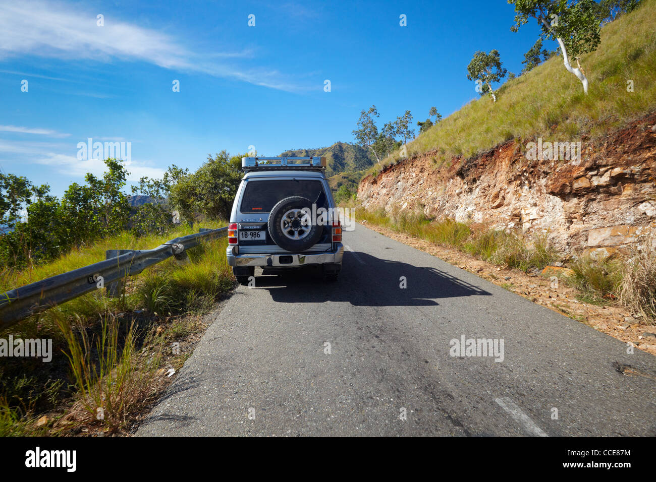 Strada di Baucau, Timor orientale, Asia Foto Stock