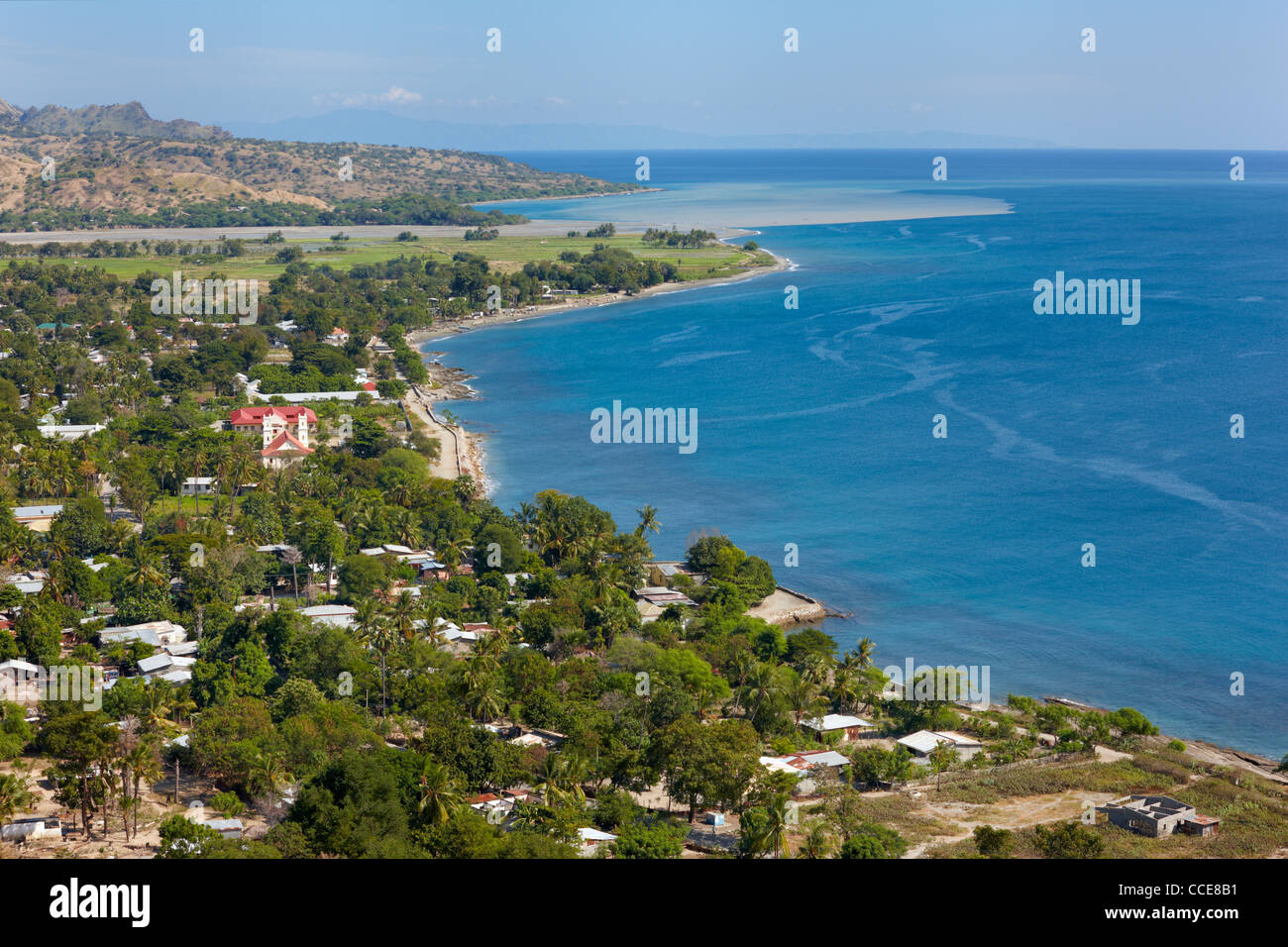 La città di Manatuto, Timor orientale, Asia Foto Stock