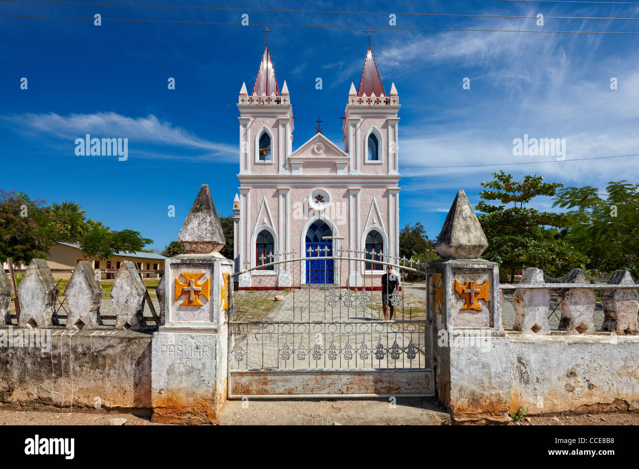 Chiesa cattolica di Laleia, East-Timor, Asia Foto Stock