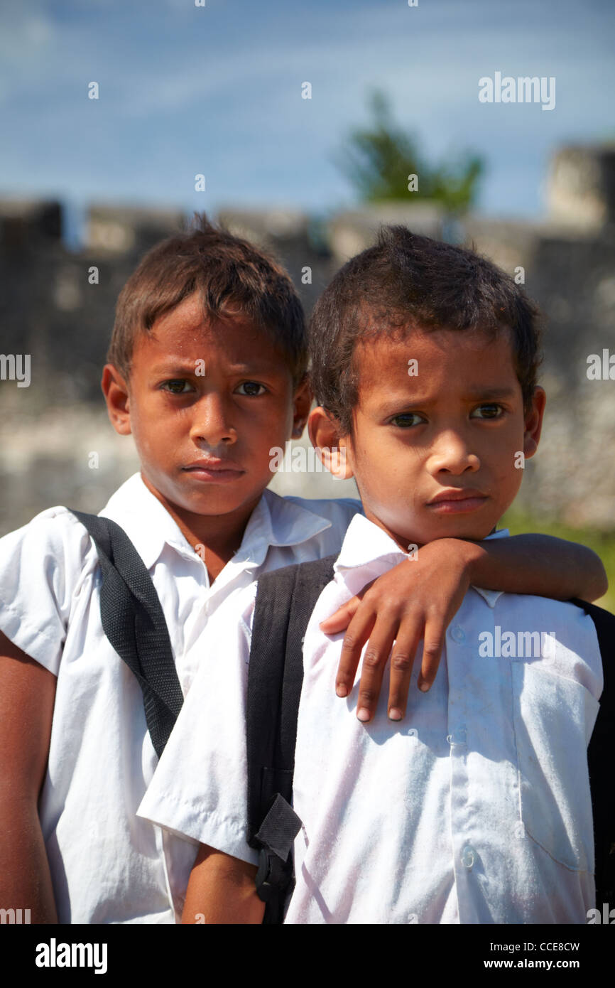 I ragazzi di Timor, Laga, Timor orientale, Asia Foto Stock