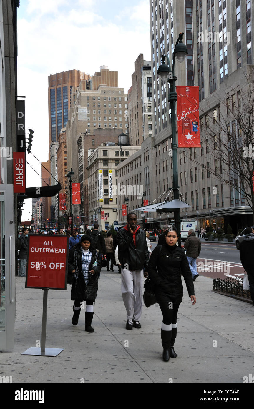 New York street, STATI UNITI D'AMERICA Foto Stock