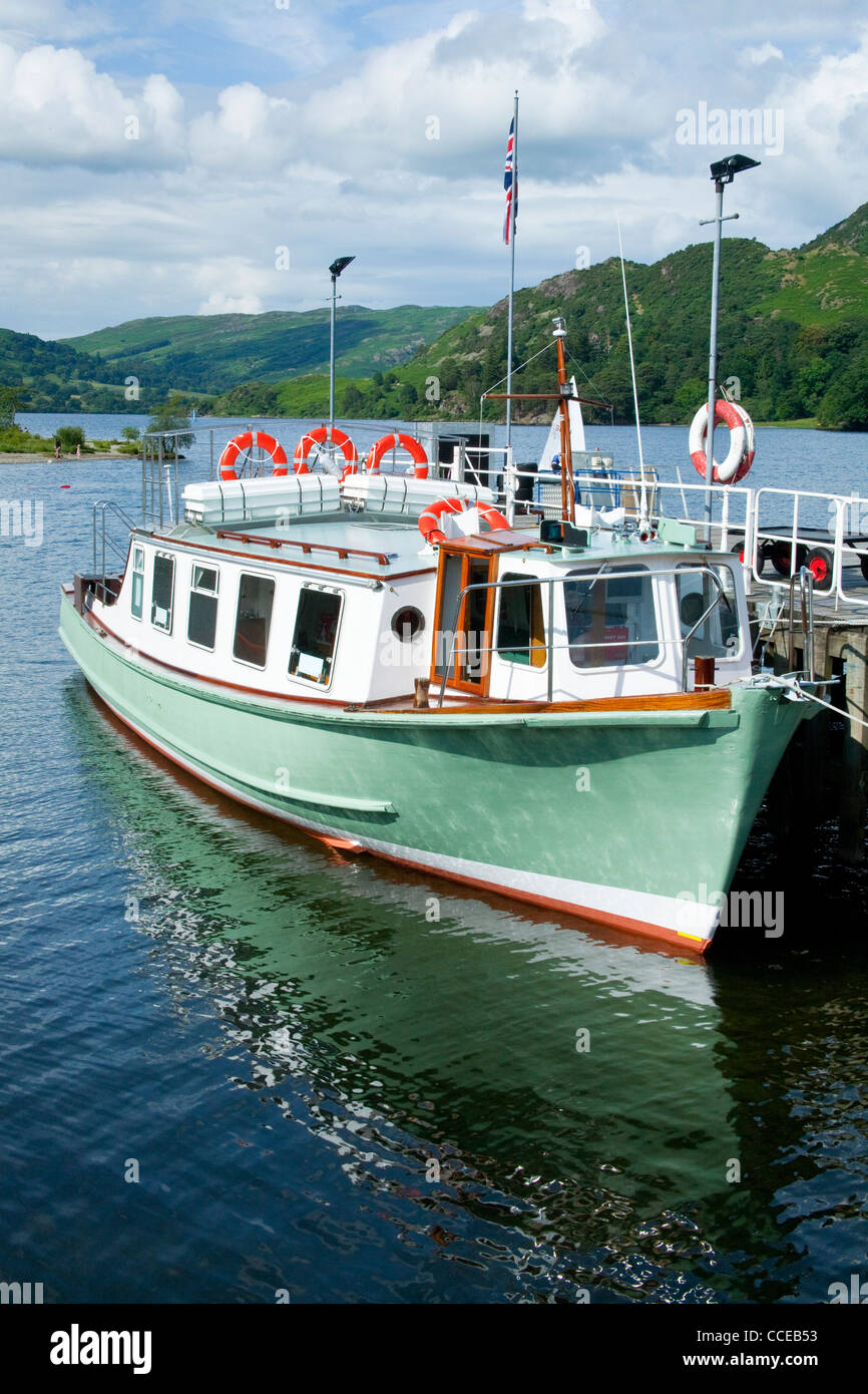 Passeggero BARCA CROCIERA Lake Ullswater, Cumbria, Regno Unito Lake District Foto Stock