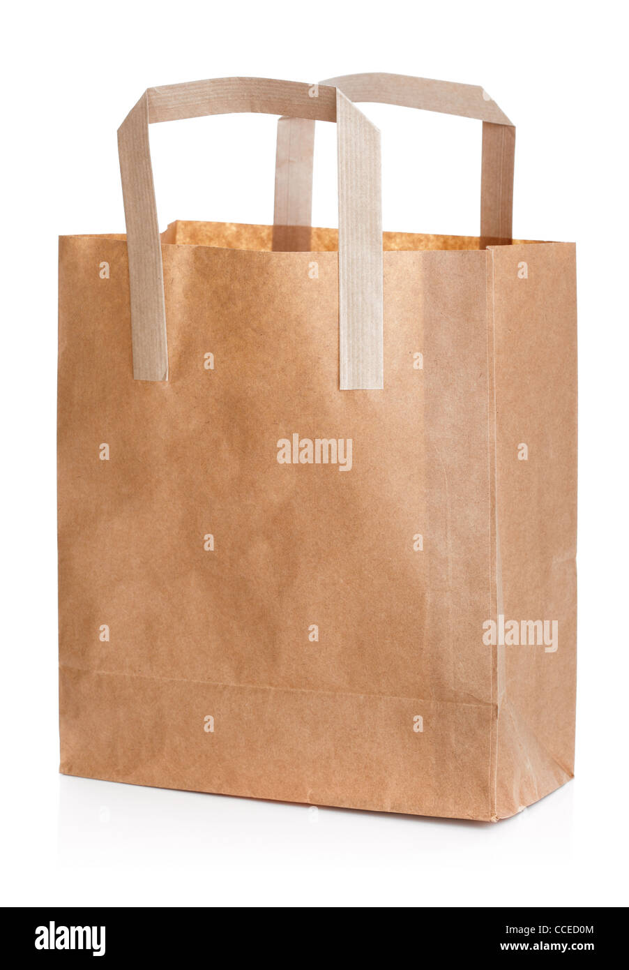 Riciclare carta marrone shopping bag Foto Stock