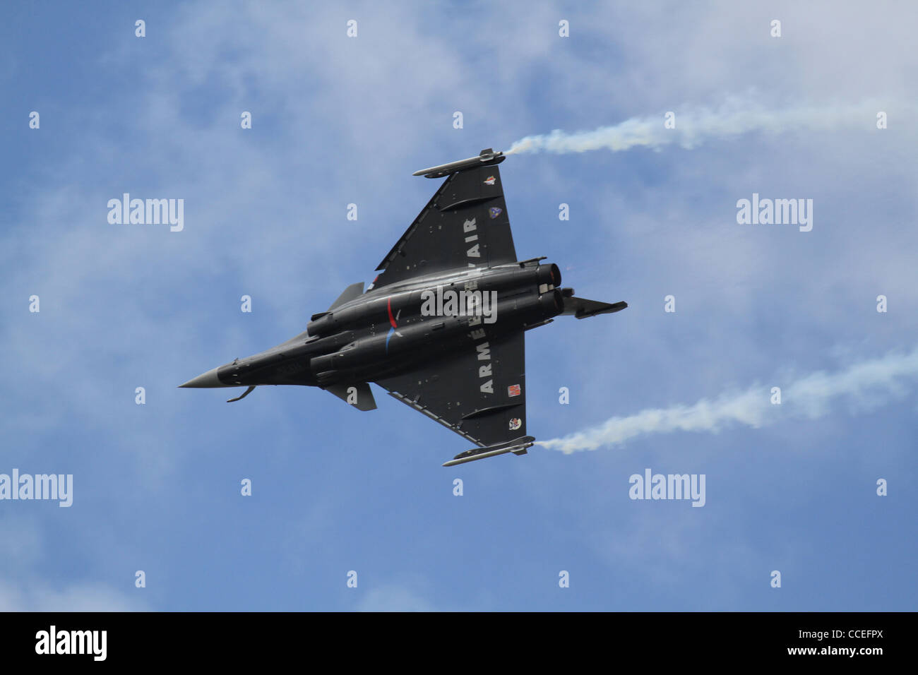 Dassault Rafale francese jet fighter flying display a RIAT 2011 Foto Stock