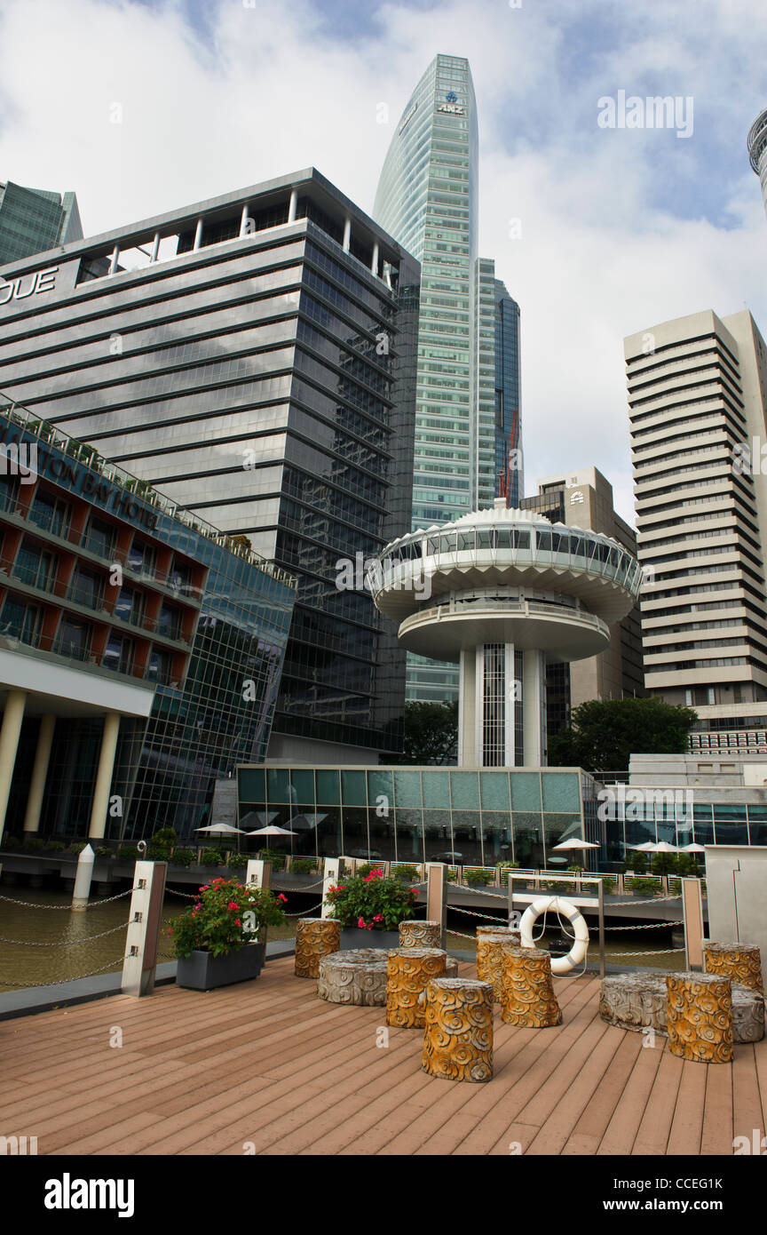 Round Tower, Waterfront, Singapore. Foto Stock