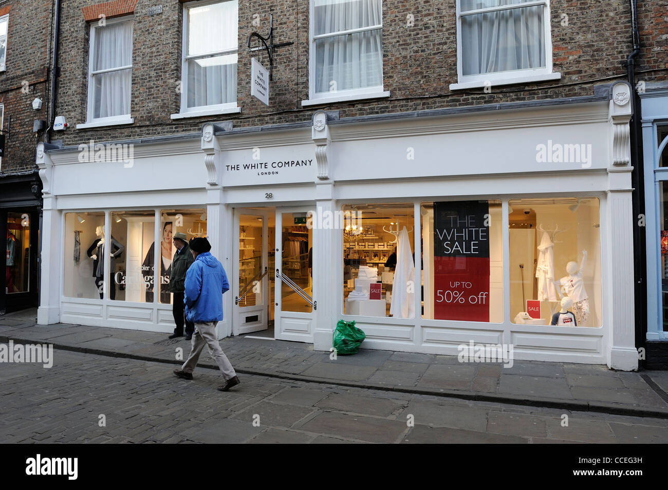 Il white company shop front york England Regno Unito Foto Stock