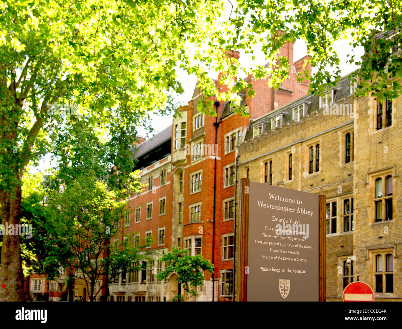 Dean's Yard, London, Westminster Foto Stock